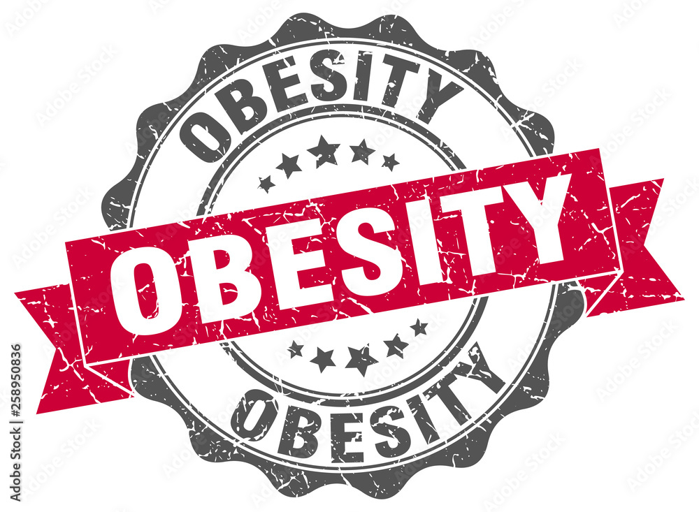 Obraz premium obesity stamp. sign. seal