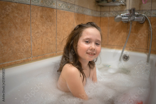 baby in the bathroom