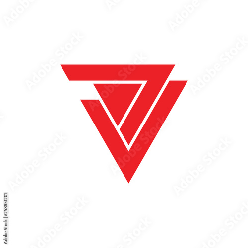 abstract letter v simple triangle geometric arrow logo Free Download abstract letter v simple triangle geometric arrow logo - GFXLoad