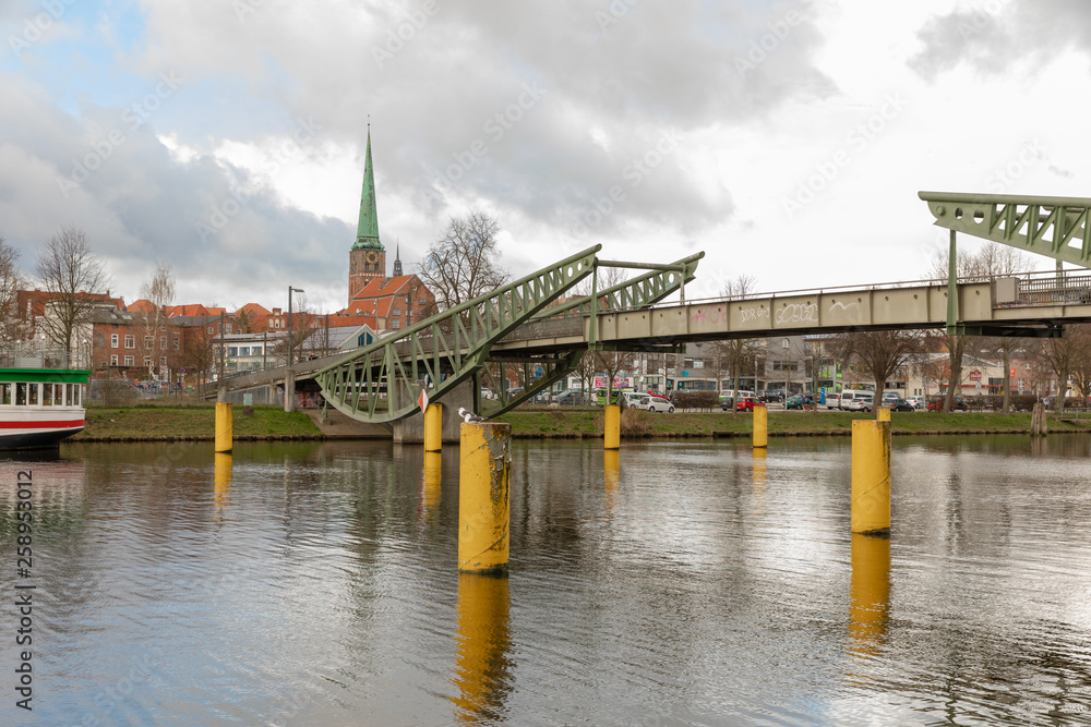 view of the river in lübeck