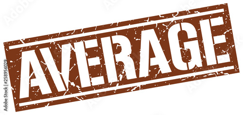 average square grunge stamp