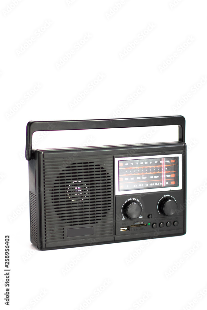 radio closeup,radio on white background,retro radio,radio,retro,vintage,old,background,music,sound,receiver,broadcast,audio,isolated,communication,style,station,media,broadcasting,antique,green,object