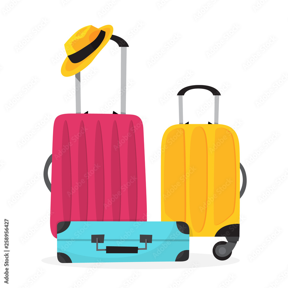 Baggage for travel. Big suitcase for a journey Baggage for travel. Big suitcase for a journey