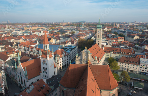 Aerial view of Munich, Germany