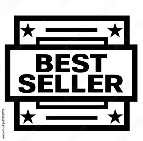 BEST SELLER stamp on white