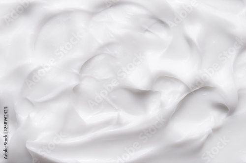 White texture of cosmetic body care cream background