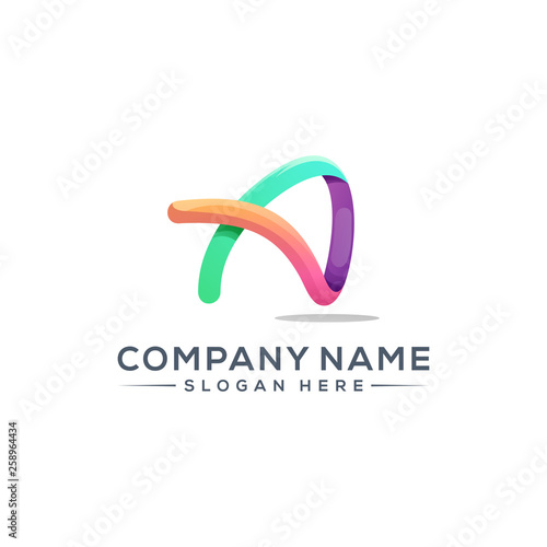 letter A logo design for your company