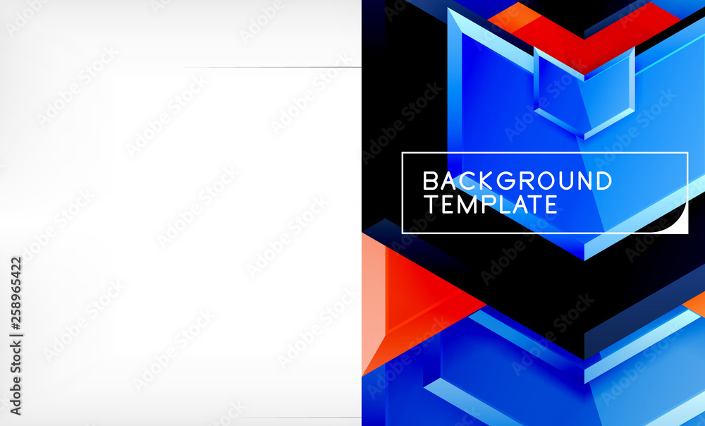 Arrow geometrical abstract background, directional wallpaper concept
