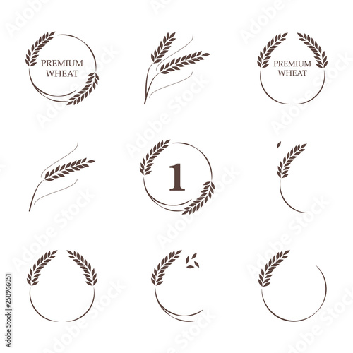 Logo design wheat