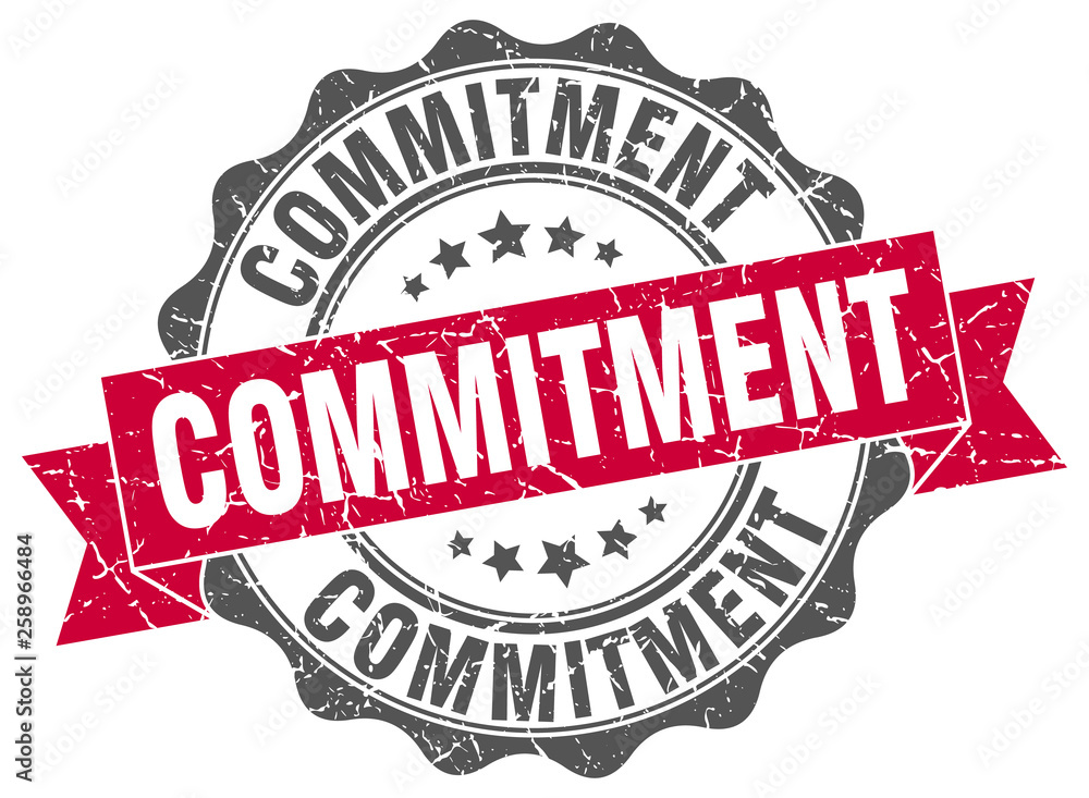 Fototapeta premium commitment stamp. sign. seal