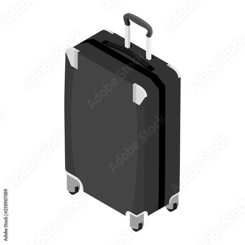 Isometric travel suitcase