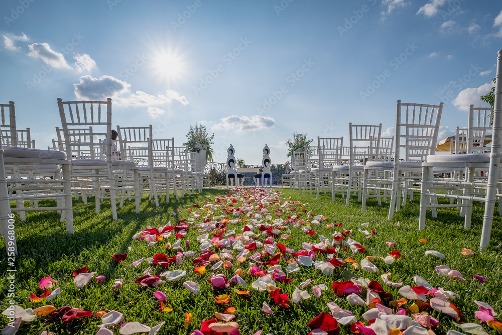 Fototapeta premium A fabulous place, a magical and enchanting location to celebrate your wedding