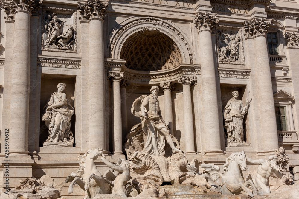monuments and statues in the Piazza Navona in Rome