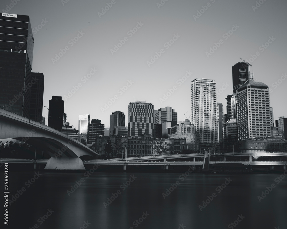 Obraz premium Brisbane Black n White