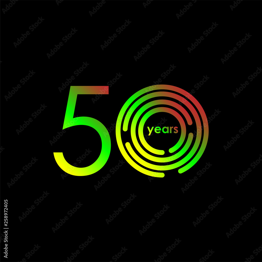 50 Year Anniversary Vector Template Design Illustration 50 Year Anniversary Vector Template Design Illustration