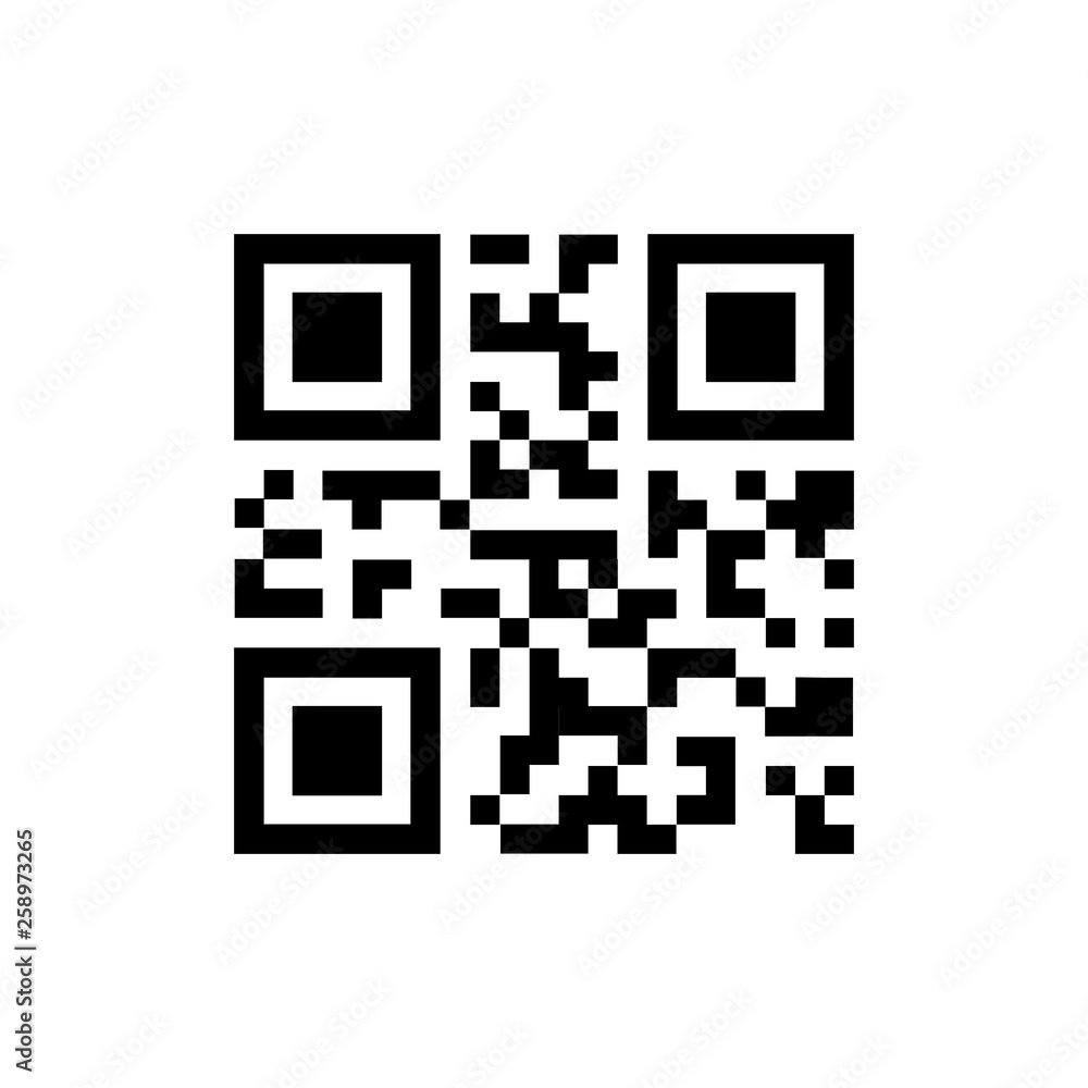 Simple QR code icon Simple QR code icon