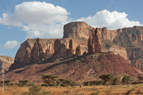 Landscape in Tigray province, Ethiopia