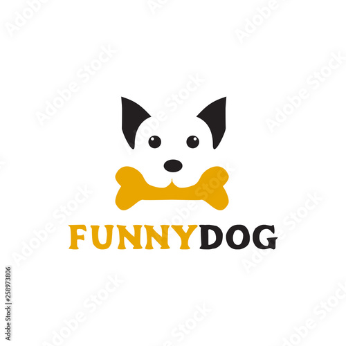 Dog logo icon design vector template