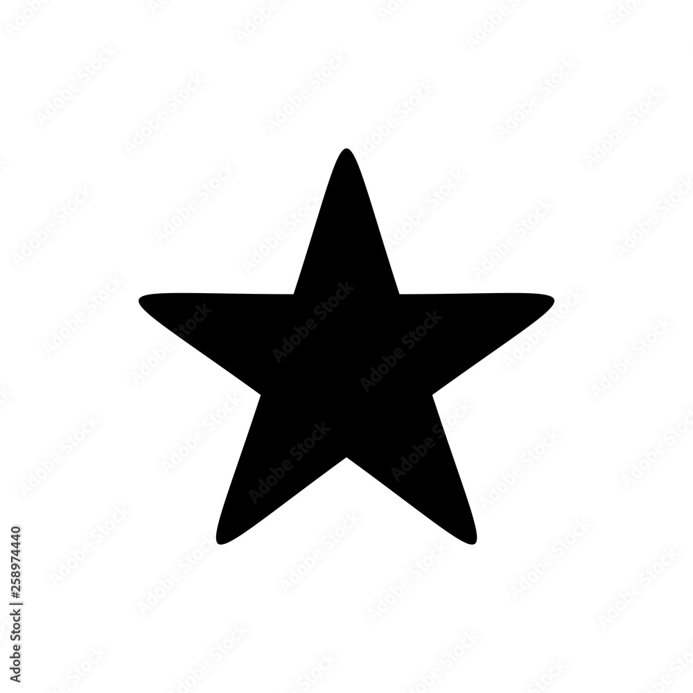 Obraz premium Star Icon vector. Star vector icon. Star Icon in trendy flat style isolated on white background. Rating symbol for web design