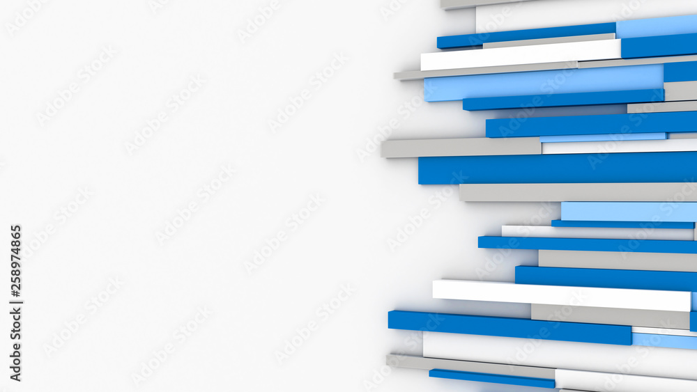 Abstract wall. News room. Blue lines. 3D rendering Abstract wall. News room. Blue lines. 3D rendering