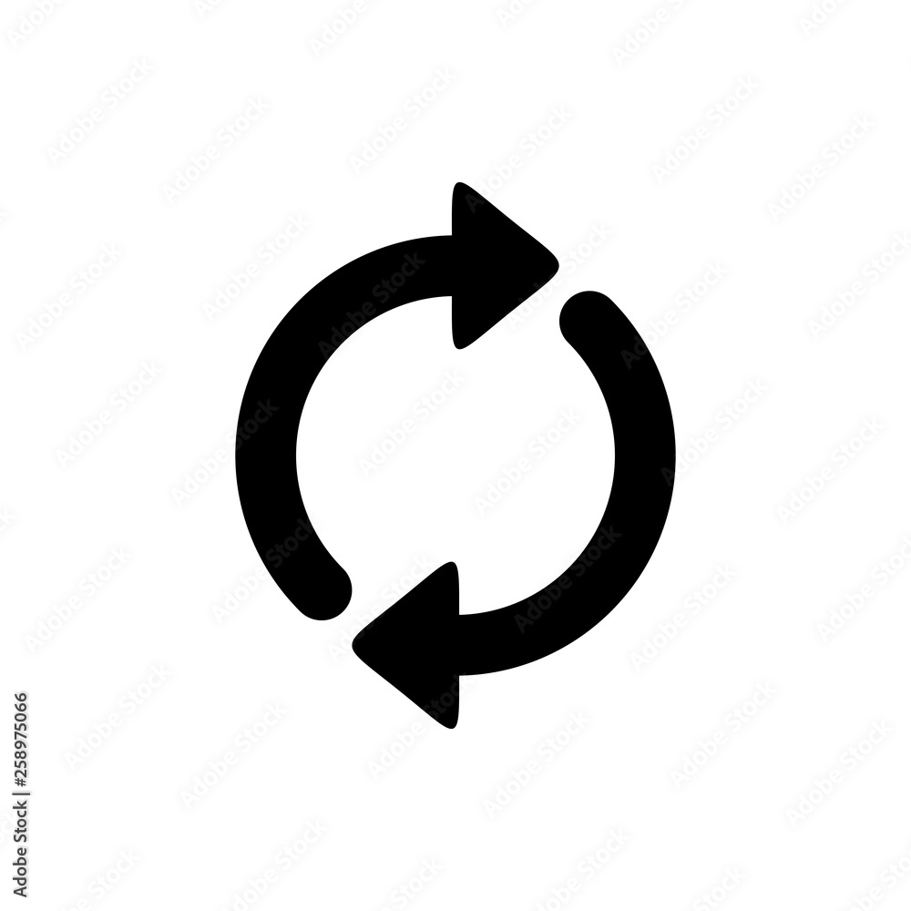 Update icon vector. Reload symbol. refresh icon Update icon vector. Reload symbol. refresh icon