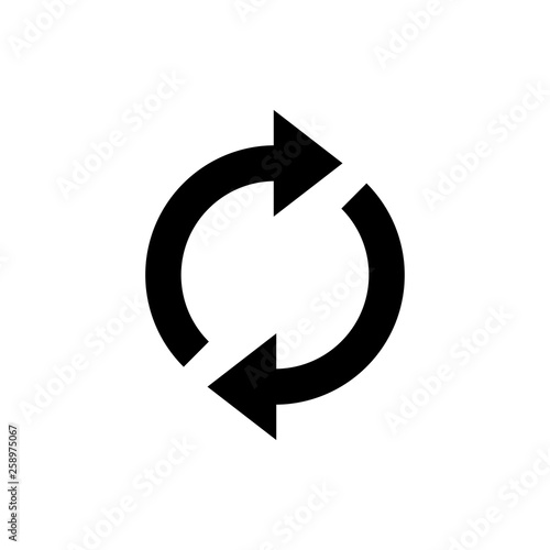 Update icon vector. Reload symbol. refresh icon