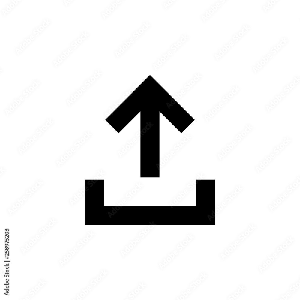 Upload icon vector. Upload sign icon. Upload button. Load symbol. Upload icon vector. Upload sign icon. Upload button. Load symbol.