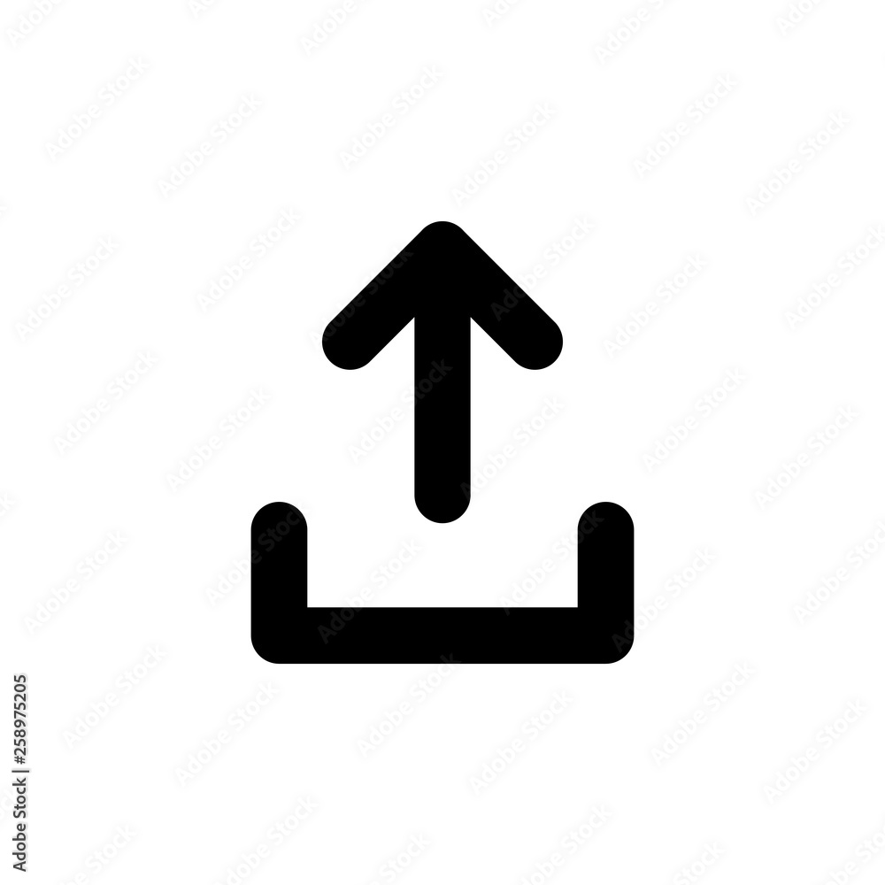 Upload icon vector. Upload sign icon. Upload button. Load symbol. Upload icon vector. Upload sign icon. Upload button. Load symbol.