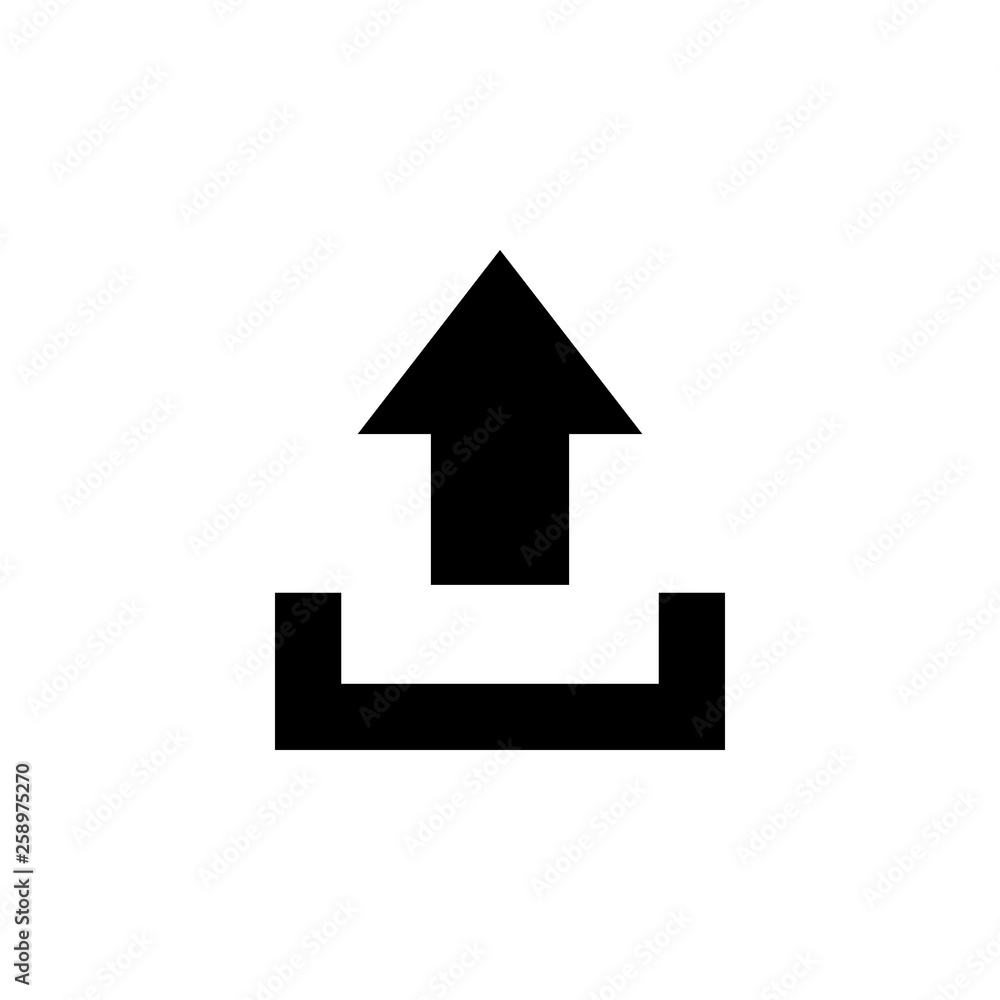 Upload icon vector. Upload sign icon. Upload button. Load symbol. Upload icon vector. Upload sign icon. Upload button. Load symbol.
