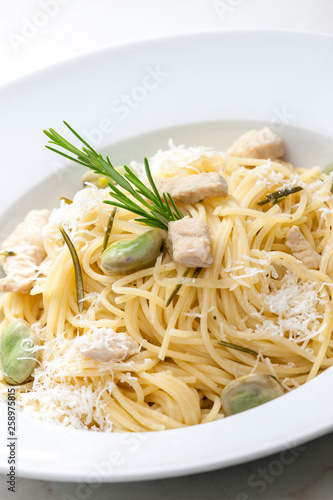 pasta with chicken meat