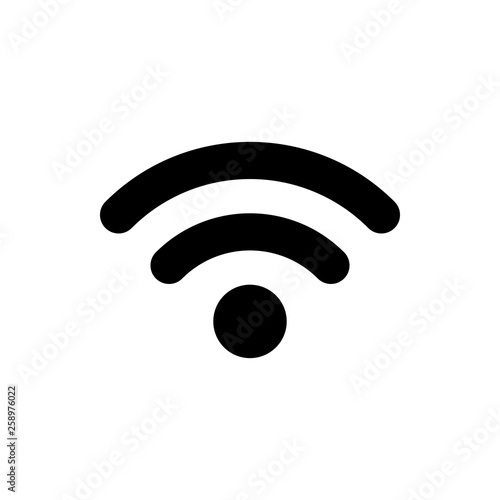 wifi icon vector. signal vector icon. Wireless and wifi icon or sign for remote internet access