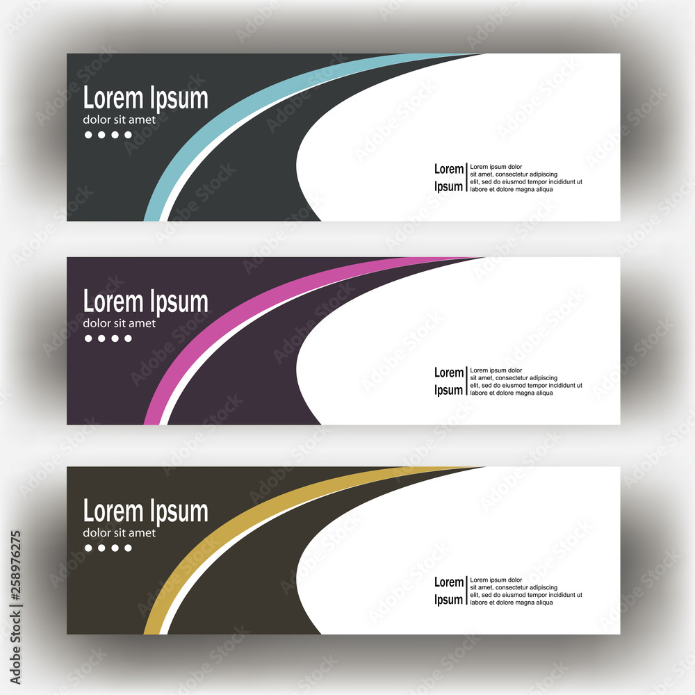 Naklejka premium abstract geometric design banner web template. Banner web design vector template