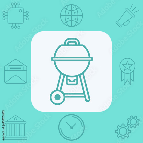 Barbecue vector icon sign symbol