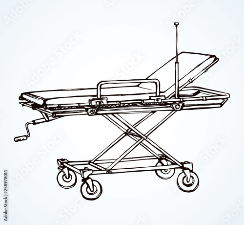Stretcher. Vector drawing