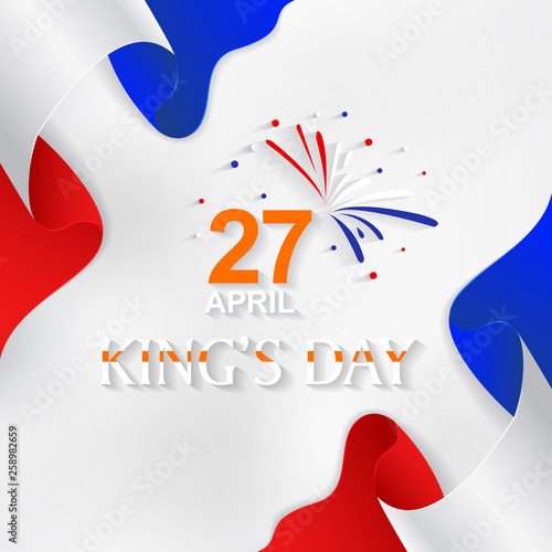 King's Day Celebrate Vector Design - King's Birthday in the Netherlands.