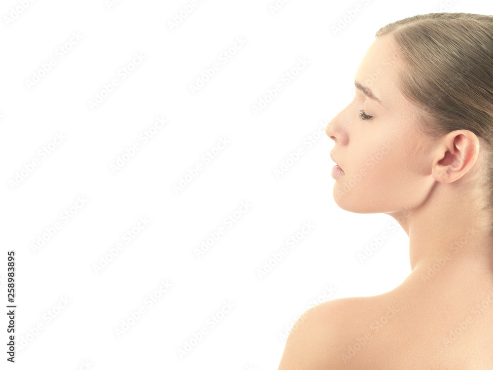 beautiful woman profile