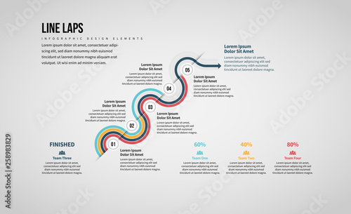 Line Laps Infographic
