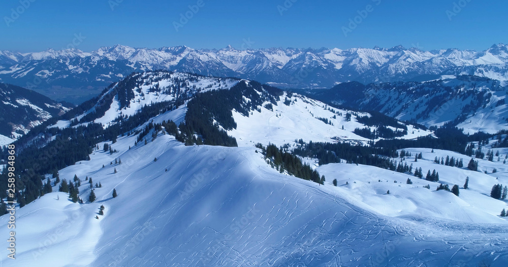 Bergtour Winter Panorama