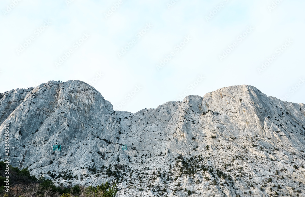 The main ridge of the Crimean mountains