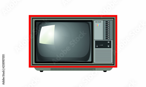 Old retro/vintage tv