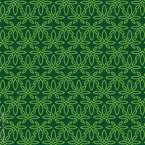 Modern professional pattern ornament in cannabis theme