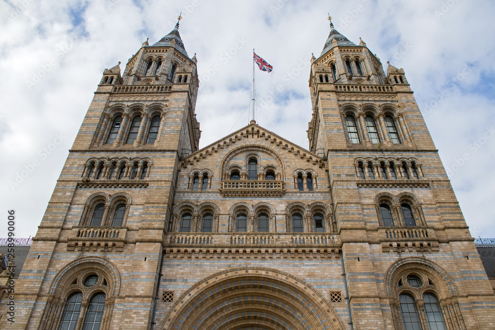 The Natural history museum in London