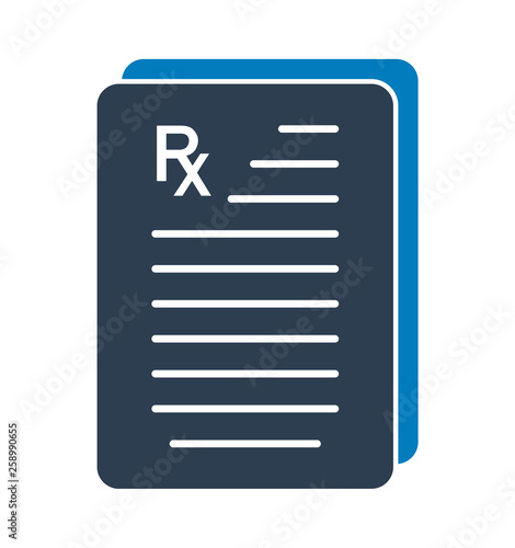 Medical Test Report Icon. Flat style vector EPS.