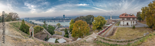 Kalemegdan fortress – Belgrade, Serbia – Panoramic view – The Victory Monument