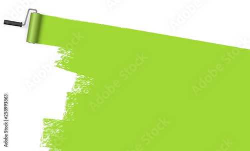 paint roller concept with marking