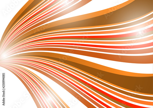 Abstract background of wavy lines. Bright saturated colors on a white background.