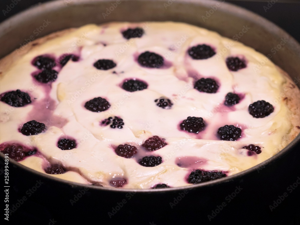 cake with blackberries cake with blackberries