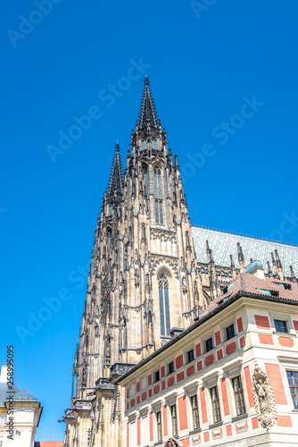 Magnificent Saint Vitus Cathedral in Prague, Czech Republic © neurobite