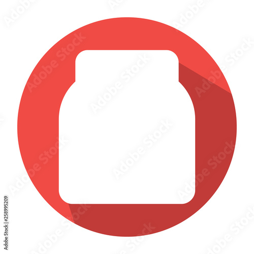 Color ink bottle icon vector