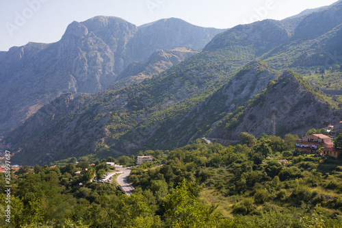 Mountain in summer. Kotor - popular summer resort, Montenegro © Irina Papoyan